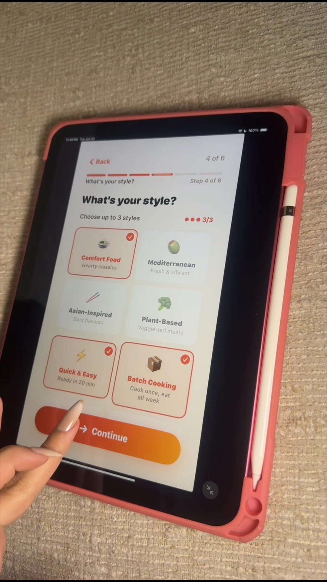 Okay, you're all haters for not telling me about this app, so it's called potto. Basically, it asks you a bunch of questions so that it can